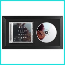 CD Music Frame 8" x 12" with Black Matting Display Disc and CD Box Made by So...