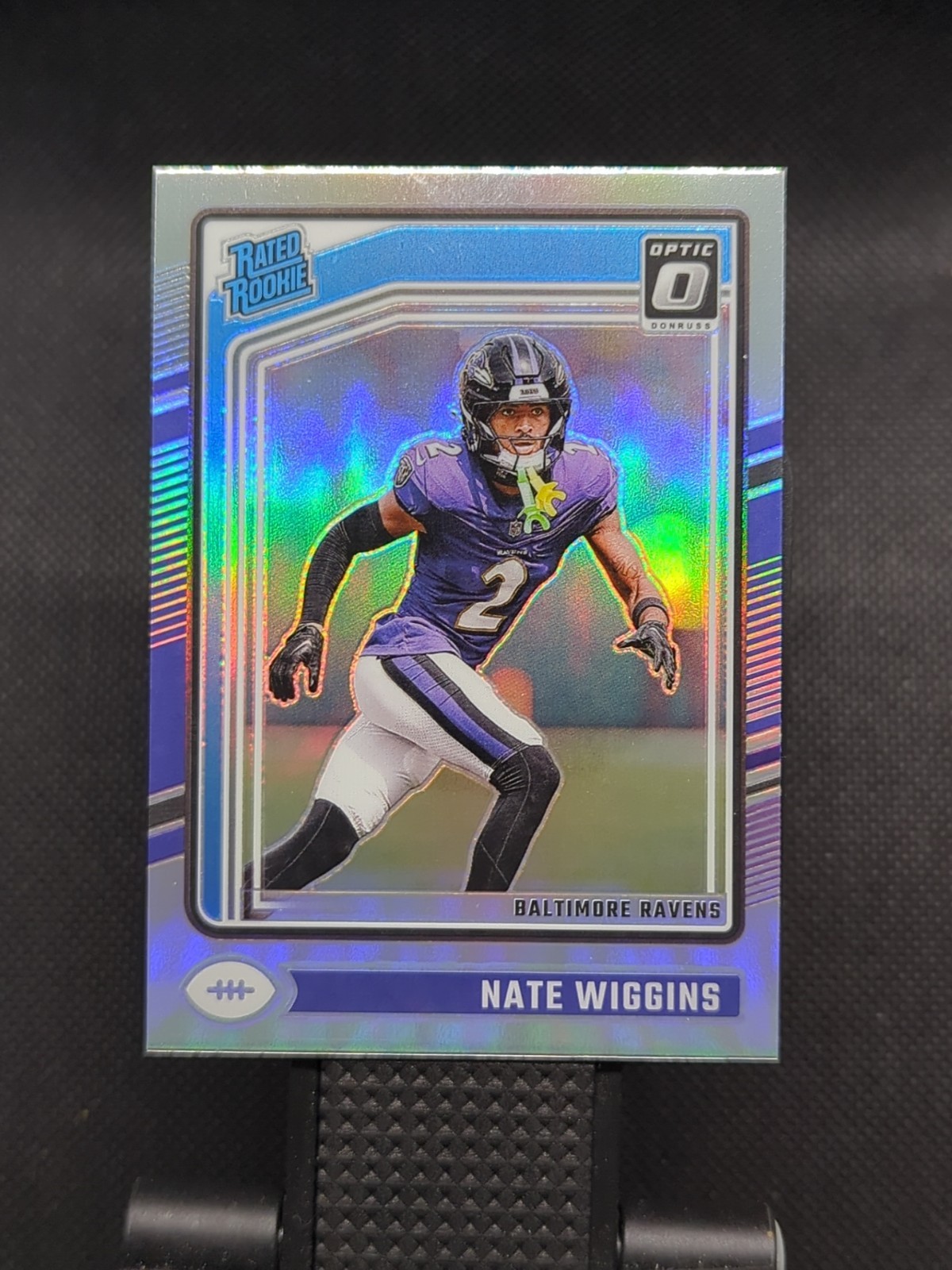 2024 Donruss Optic Nate Wiggins Holo Baltimore Ravens #281