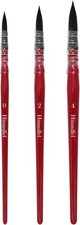 Watercolour Brushes Set,3 Pcs Professional Mop Round Tip Paint Brush for Waterco
