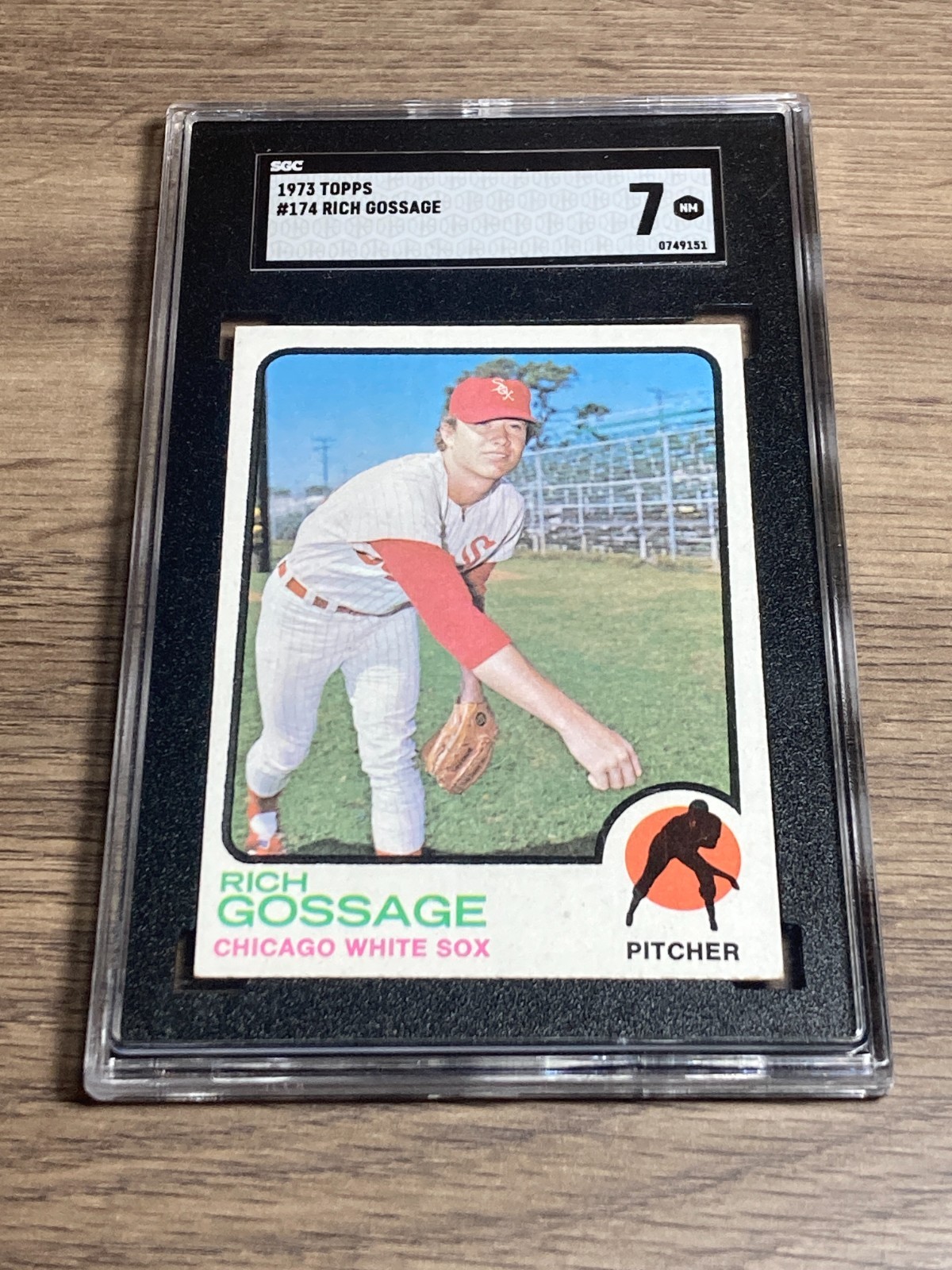 Rich Goose Gossage 1973 Topps SGC 7 NM Graded Card White Sox HOF Rookie #174