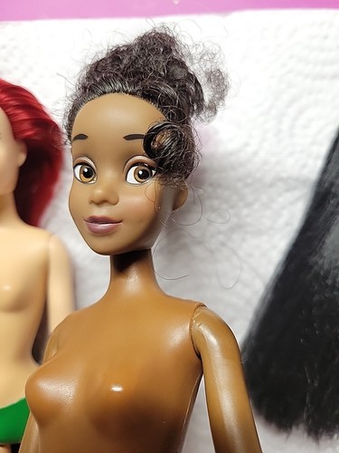 Mattel Barbie Princess Lot of 3 Articulated Dolls red Brunette black,ooak - Picture 4 of 23