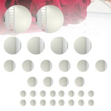 30 Pcs Acrylic Mirror Sheet Self Adhesive Round Sticker for Home Decoration