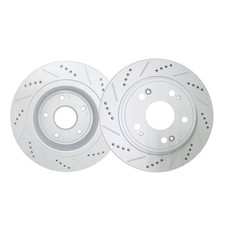 Rear Drilled and Slotted Disc Brake Rotors fo...