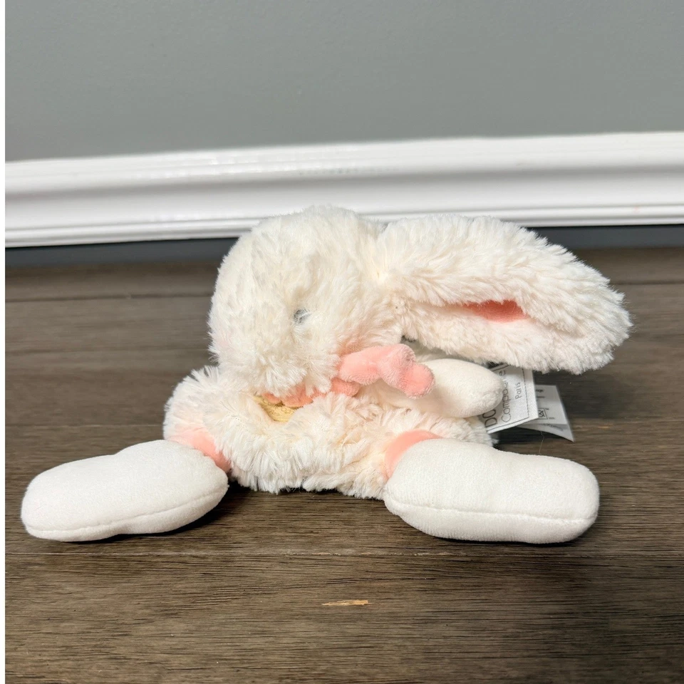 Peluche Doudou et Compagnie marfil y rosa conejo Lovey Foto 2 de 4
