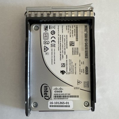 Cisco UCS-SD480G6I1X-EV 480GB 6G SATA 2.5 Inch SSD Intel D3-S4510