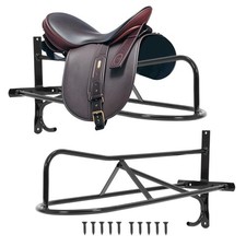 2 Pcs Wall Mounted Saddle Rack Heavy Duty, Space Saving Holds Horse Saddle