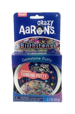 Crazy Aaron's~BIRTHSTONE GEMSTONE PUTTY 2.1oz~NEW/IN HAND