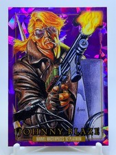 JOHNNY BLAZE Marvel Masterpieces ’92 Platinum PURPLE CRYSTALS #2
