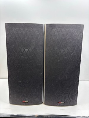 Polk Audio Monitor 40 Bookshelf Speakers Black Wood-Grain Bi-Wireable