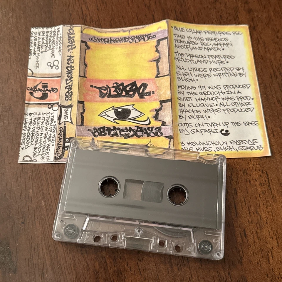Eligh As They Pass Cassette Tape Demo Private Hip Hop Rap 1996 Melancholy Gypsys - Image 2 of 4