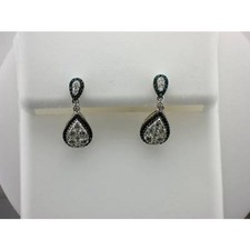 Le Vian 14K White Gold Dangle/Drop Earrings 7/8 cts Diamond Jewelry for Women