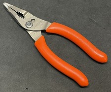 NICE! Snap-on Tools ORANGE LN44BCF Talon Grip 5” Needle Nose Slip-joint Pliers