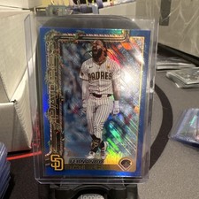 Topps 2025 Holiday Fernando Tatis Jr. H170 Blue Metallic Glitter