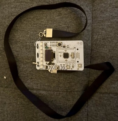 SKYDOGCON 2013 Electronic Badge   Rare Hacker Conference PCB w/ Lanyard
