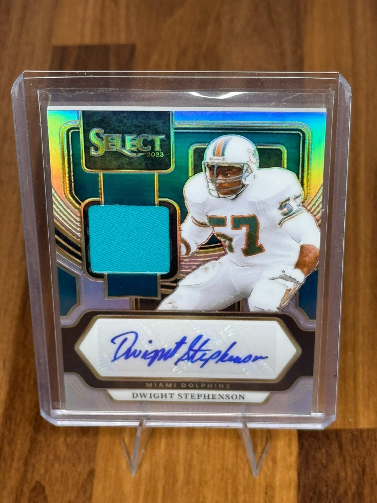 2023 Panini Select Signature Memorabilia Dwight Stephenson Silver Prizm /199
