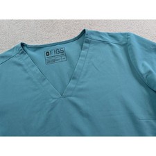 FIGS Technical Collection Scrub Top Teal Blue XXL V-Neck FW1100 Short Sleeve