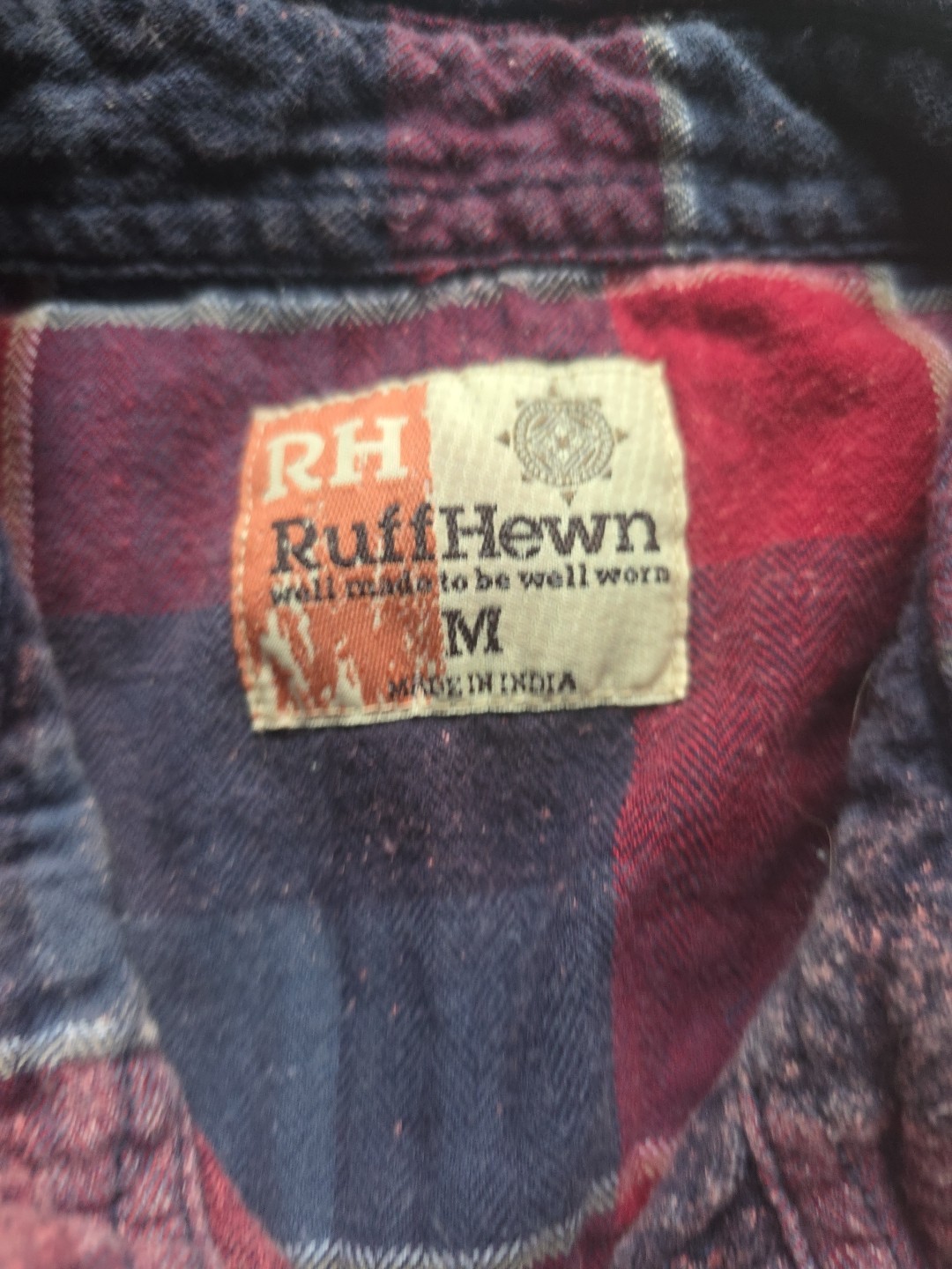 Custom Bleached And Painted Medium Ruff Hewn Flan… - image 4