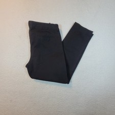 Old Navy Mid-Rise Pixie Straight-Leg Ankle Pants Size 8 Black Stretch