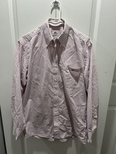 LACOSTE - Long Sleeve Men  s Button Down Shirt - Size 39 100 