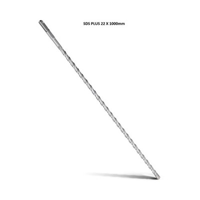 SDS PLUS STEINBOHRER 22 x 1000 mm HARTMETALLSPITZE FÜR STEIN BETON ZIEGEL