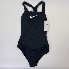 Nike Essential Girl's Racerback 1-Piece Swimsuit - Black NESSB711-001 Sz Medium