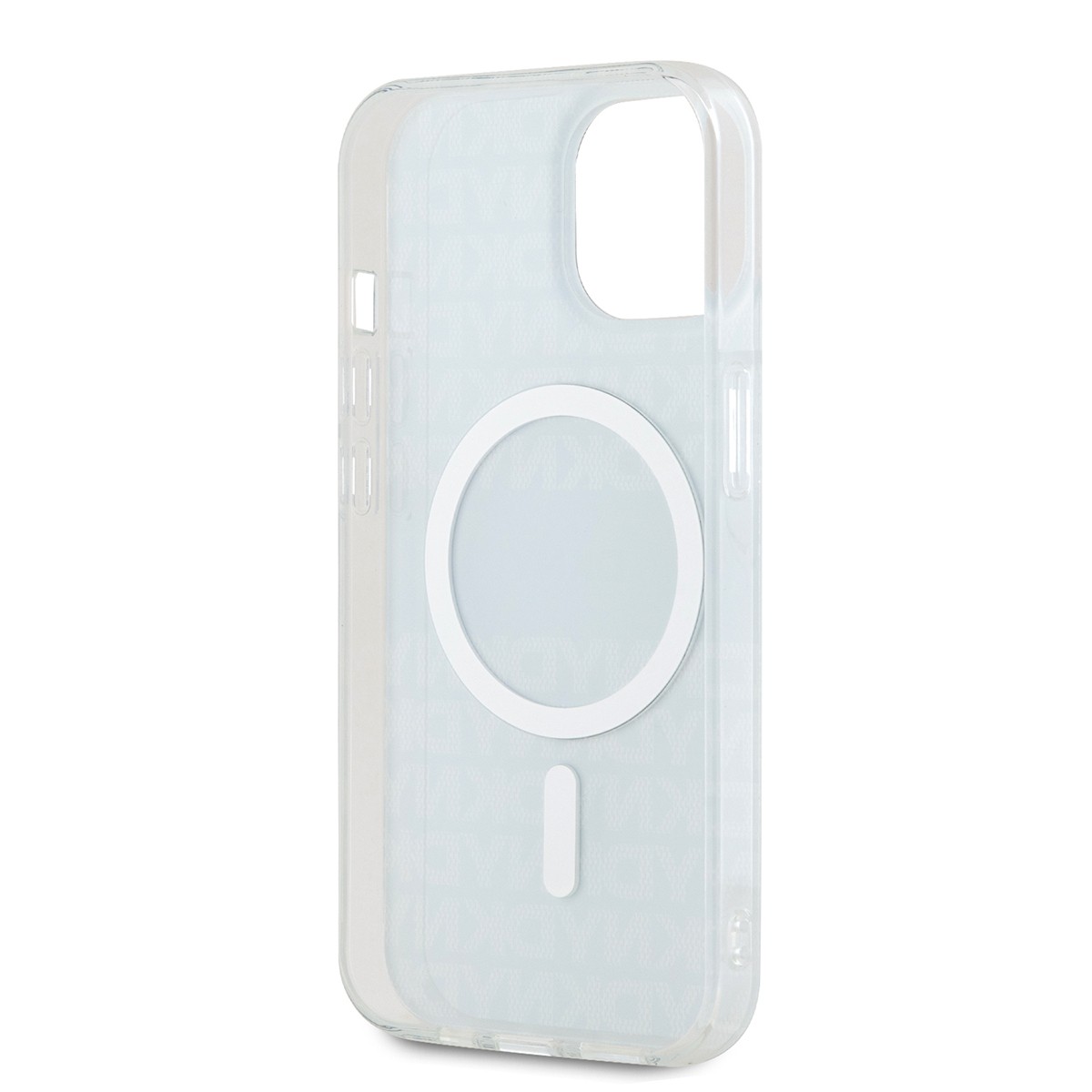 Coque pour iPhone 15 DKNY premium en silicone souple bleu - 2