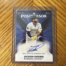 2025 Topps Series 2 Postseason Performance Autographs Jackson Chourio PPA-JC /10