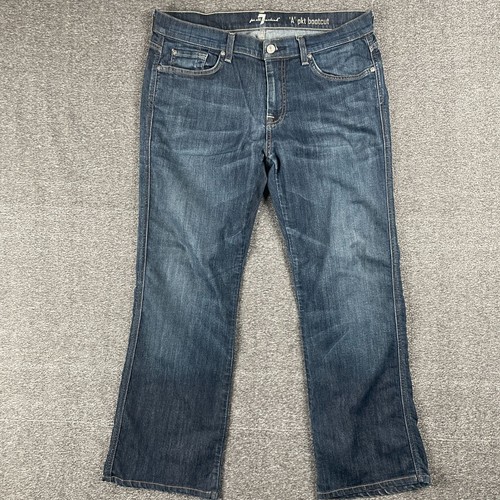 7 For All Mankind, 7 For All Mankind A Pocket Bootcut Jeans Mens 34x28 Blue Medium Wash Vintage