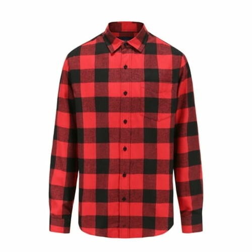 Braveman Men s Buffalo Plaid Button Down Classic Fit Flannel ShirT XXXL 6790₽