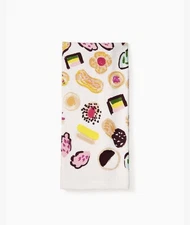 Kate Spade Eat Cake Kitchen Dish Towel Dessert Pastry 100% Cotton