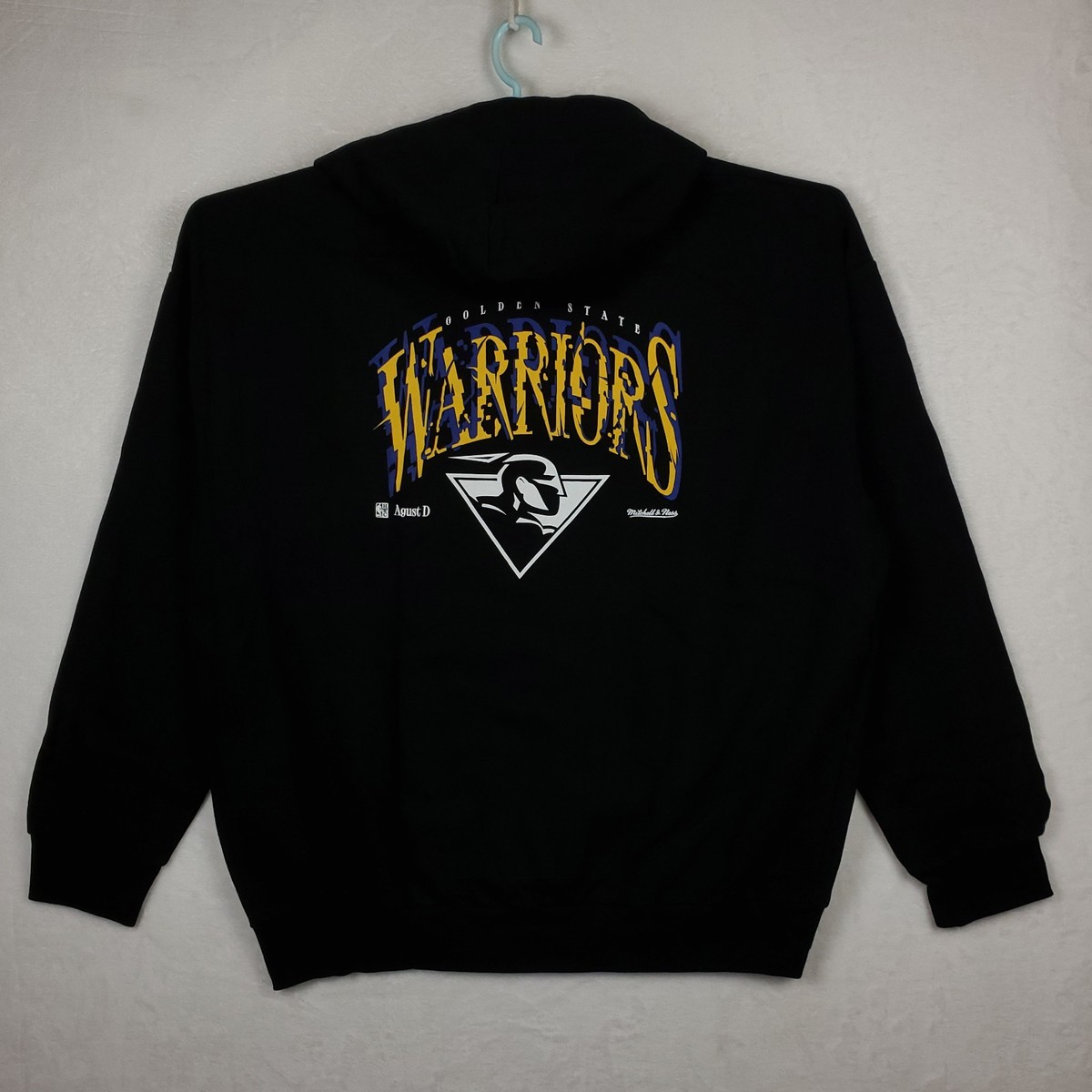 Suga BST GS Warriors Mitchell & Ness NBA 3XL XXXL Hoodie Agust D