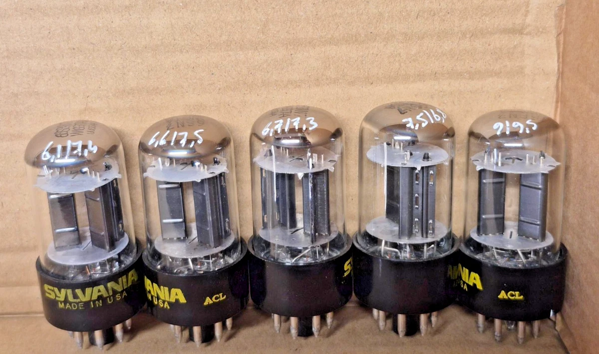 1 Tube électronique 6EW6 De Marque SYLVANIA, Testé Et Fonctionnel (occasion)