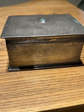 Liberty & Co Tudric 082 Pewter Cigarette Box Turquoise Arts & Crafts c1905