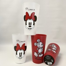 Disney Mickey And Minnie Mouse 4 Pack 32 oz. Plastic Tumbler Cups New 2024