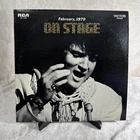 Elvis Presley Vintage Record Vinyl, On Stage February 1970, RCA Stereo