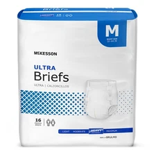 80 McKesson Ultra Heavy Absorbency Adult Disposable Brief Diapers M Tab Closure
