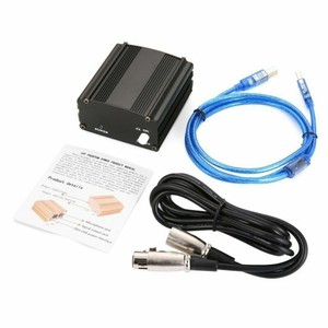 1channel 48v Phantom Power Supply With 3 5 Cable Microphone Cable Xlr Usb Cable Ebay