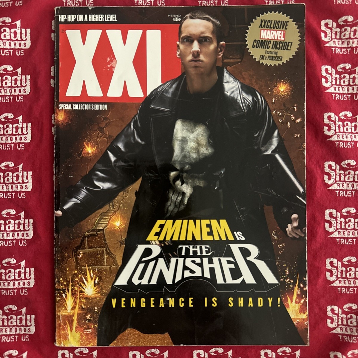 激レア Eminem XXL Special Edition タオル CD XXL Magazine June 2009 Eminem The Punisher Marvel Comic Rare
