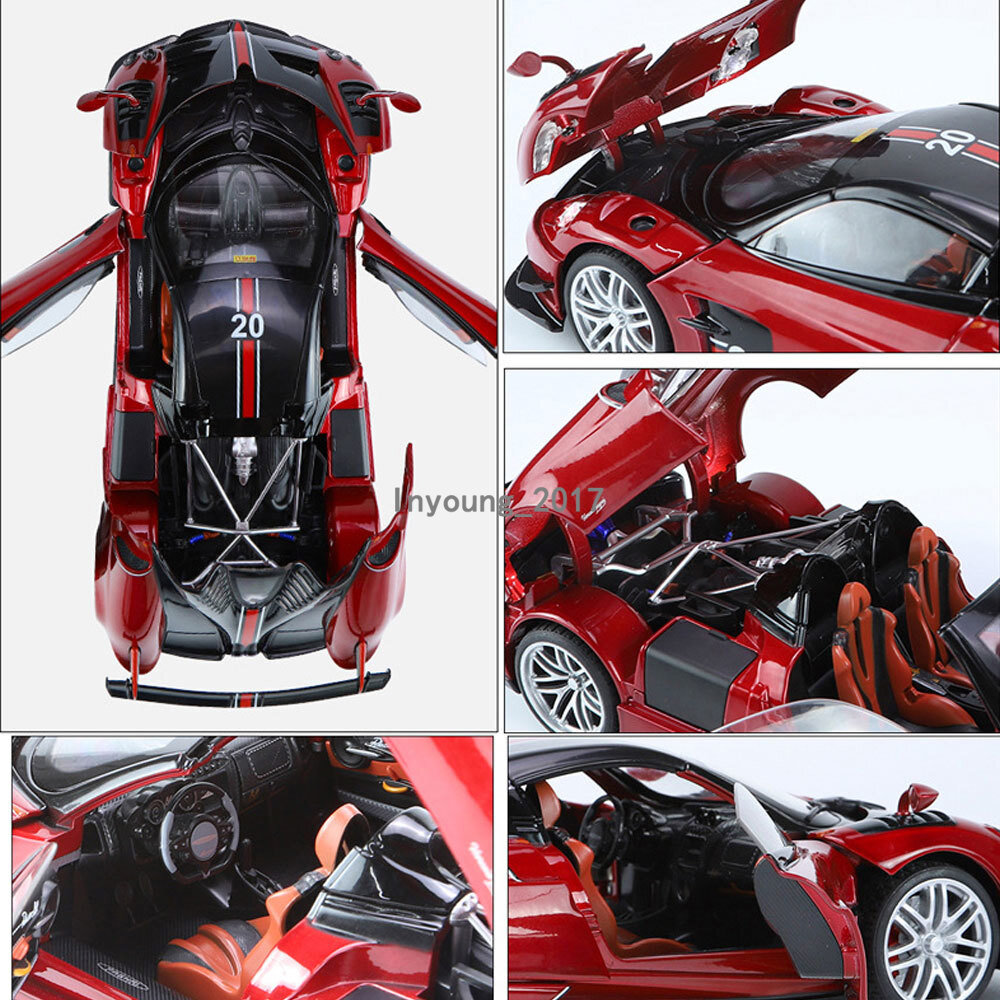 1:18 2019 Pagani Huayra Roadster BC Model Car Diecast Toy Vehicle