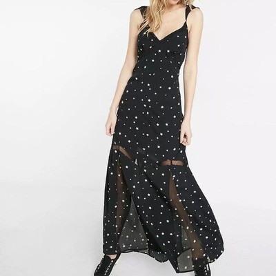 black dress with white stars