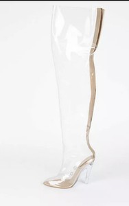 yeezy transparent pvc tubular boots