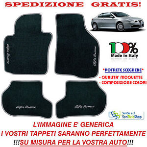 Tappetini Auto Personalizzati Tappeti Alfa Romeo GT Scegli Colori e Qualità!