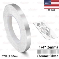 1/4" Roll Vinyl Pinstriping Pin Stripe Solid Line Car Tape Decals Stickers 6mm