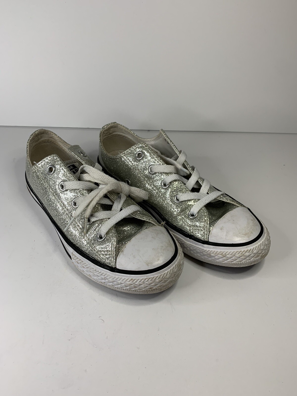 silver converse ladies