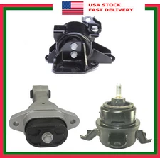 Set 3PCS Engine Motor & Manual Transmission Mount For Kia Soul 1.6L L4 2010-2011