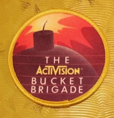   ~ Atari 5200 Video Game Vintage 80's Activision Patch Kaboom! Bucket Brigade