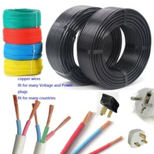 Electric Copper Wire 1-4core 1.5- 6 10- 120 Square Wire Cables Water Proof