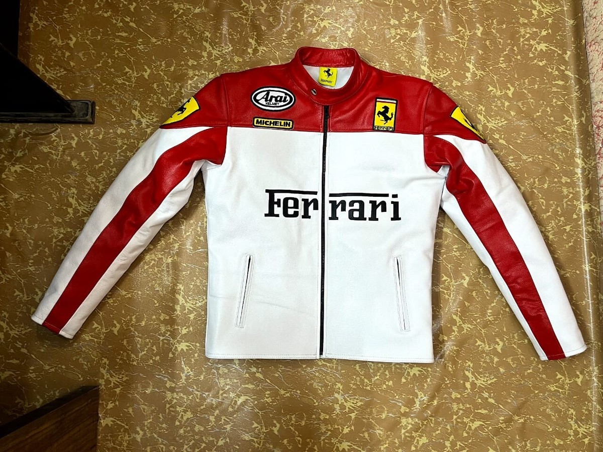 Ferrari レザージャケット Ferrari Leather Racing Jacket – Vintage Jacket