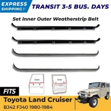 For Toyota Land Cruiser FJ40 FJ45 1980-84 Weatherstrip Door Beltline w/o Vent