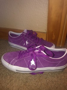 converse purple suede